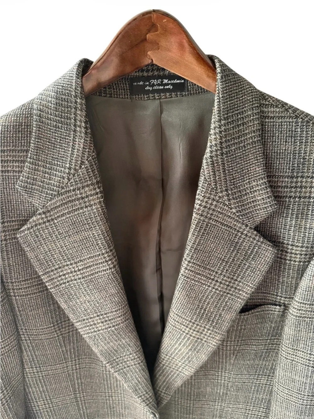 Vintage-Gianfranco Ferré Brown & Gray Glen Plaid Sport Coat